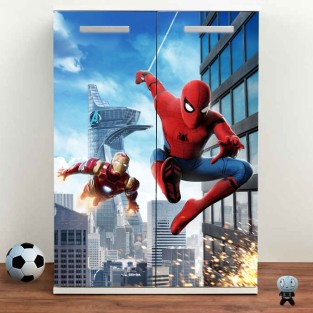 Vinilos para muebles y armarios iron man y spider man